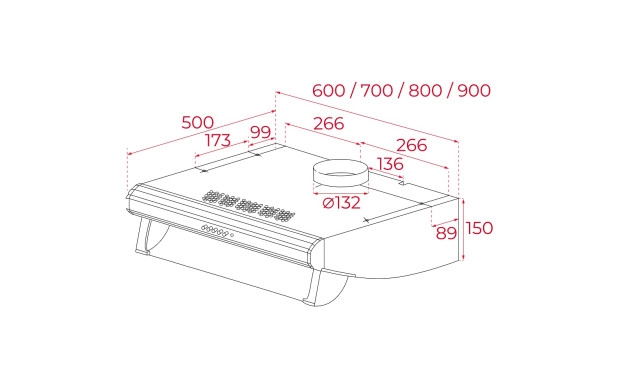Традиционен аспиратор TEKA C 6420 черен